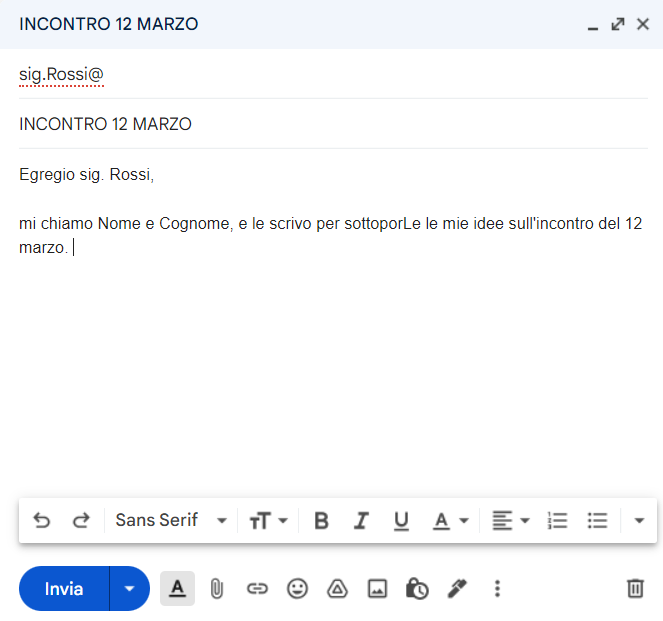 email formale