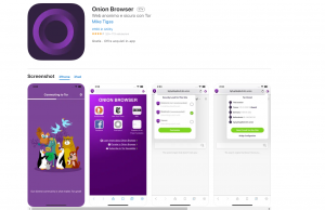 Onion Browser su Apple Store