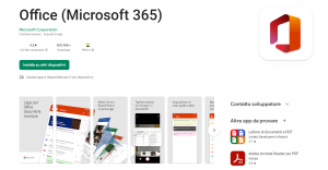 Microsoft Office su Play Store