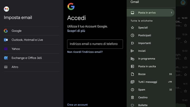 come funziona gmail su Android